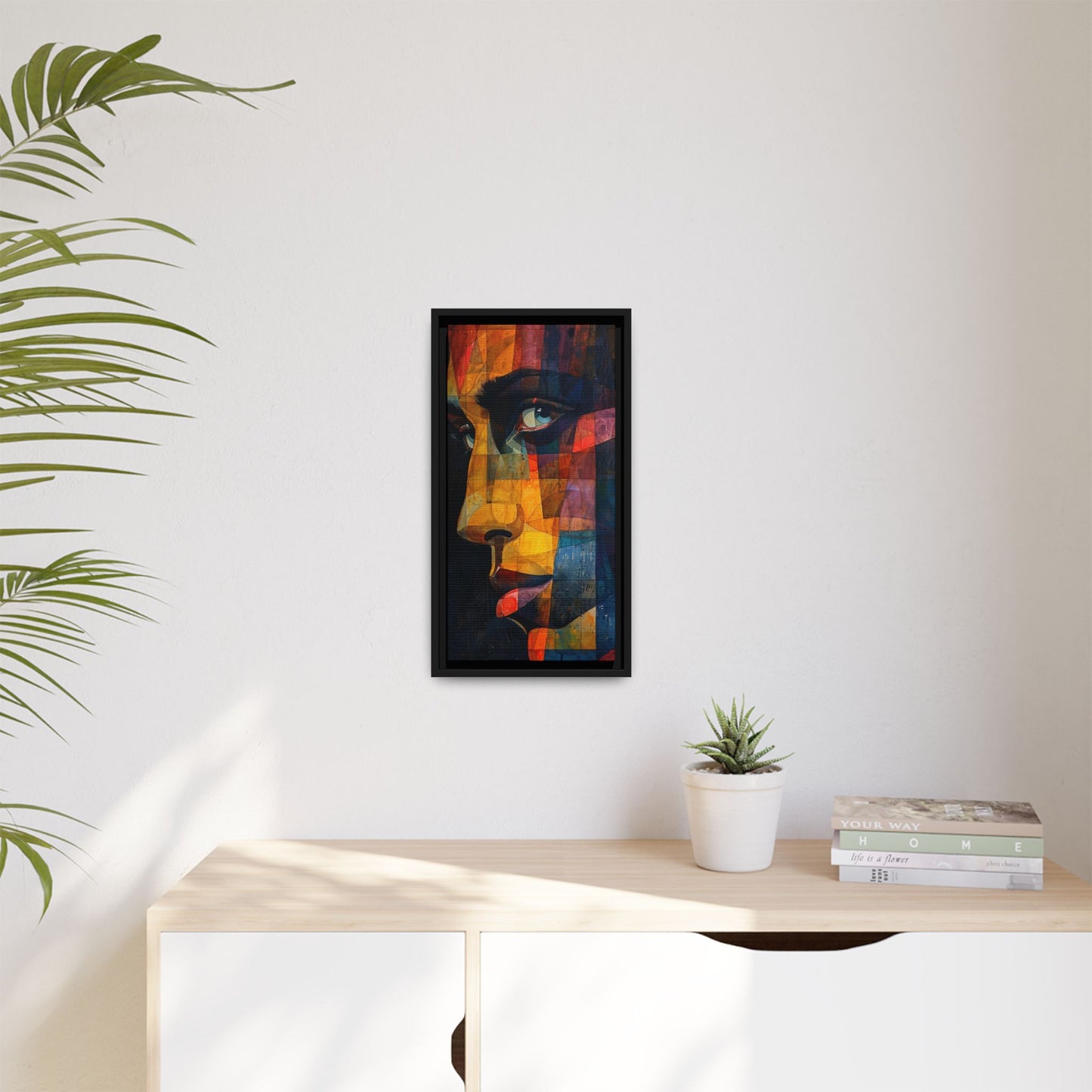 Breaking Point Canvas Print (BP-5-F) Abstract Geometric Portrait | Silent Depths | Breaking Point Collection
