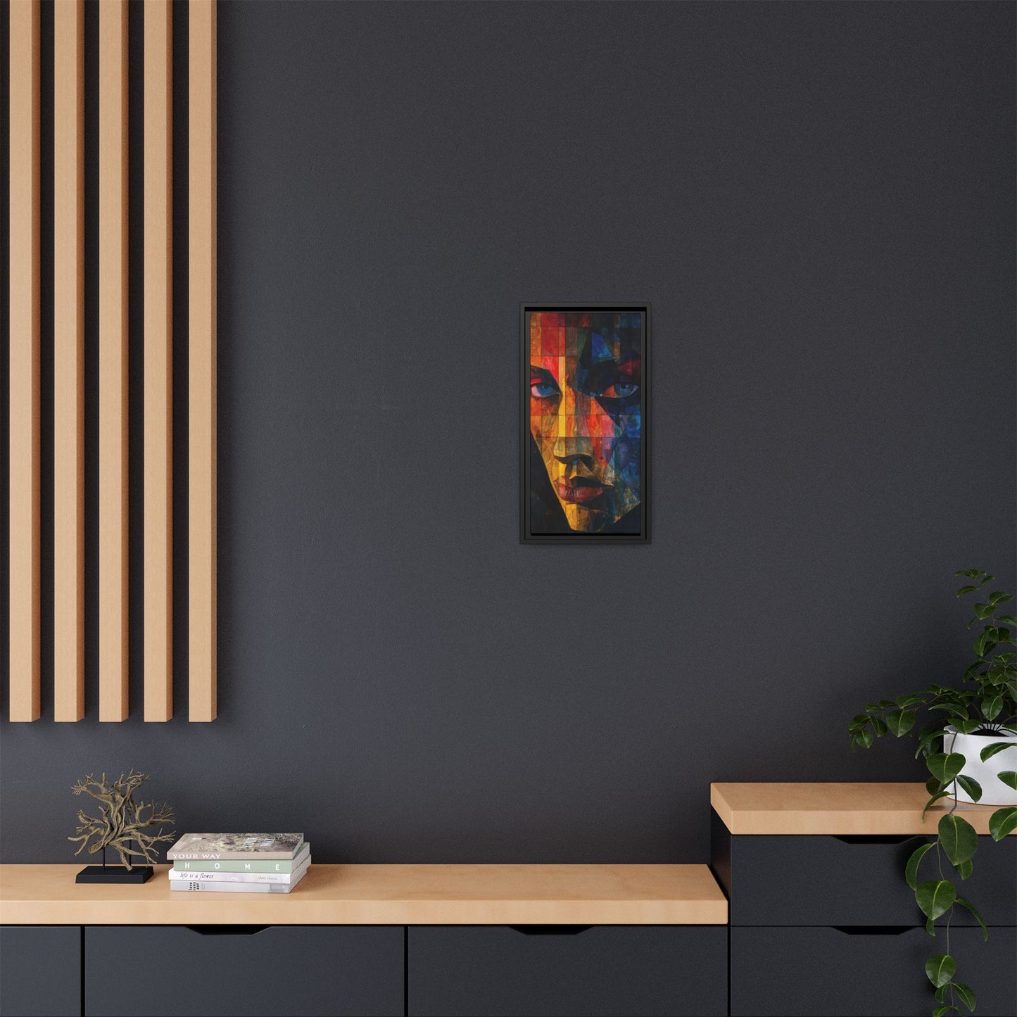 Breaking Point Canvas Print (BP-6-F) Abstract Geometric Portrait | Crossroads| Breaking Point Collection