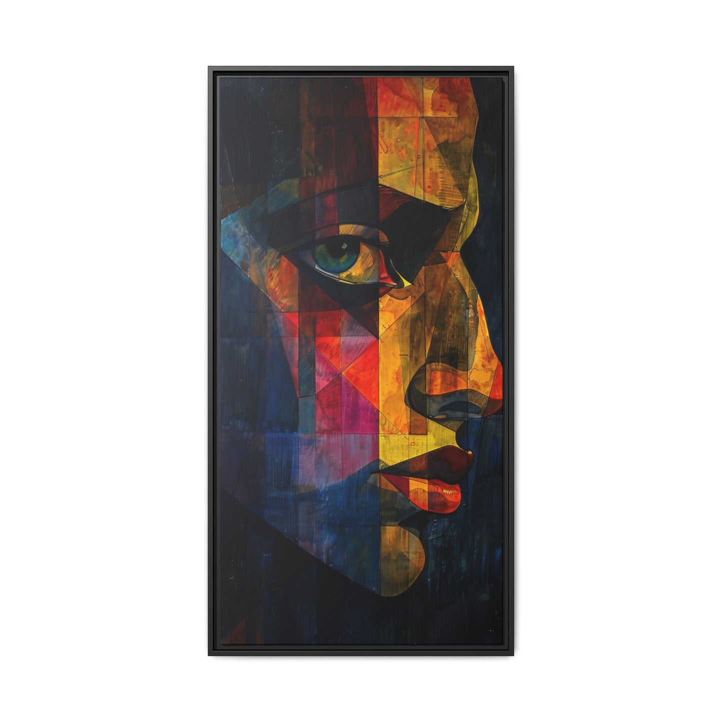 Breaking Point Canvas Print (BP-7-F) Abstract Geometric Portrait | Synthesis| Breaking Point Collection