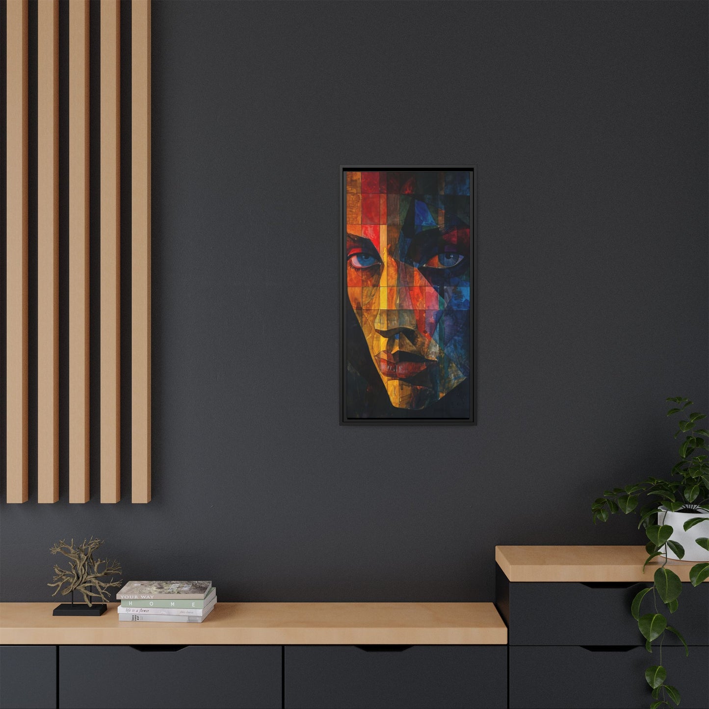 Breaking Point Canvas Print (BP-6-F) Abstract Geometric Portrait | Crossroads| Breaking Point Collection