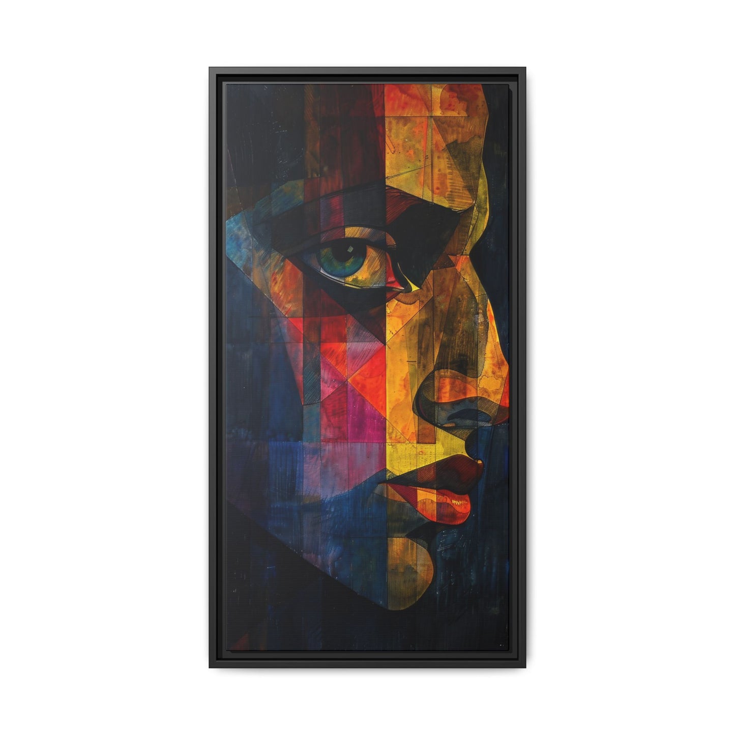 Breaking Point Canvas Print (BP-7-F) Abstract Geometric Portrait | Synthesis| Breaking Point Collection
