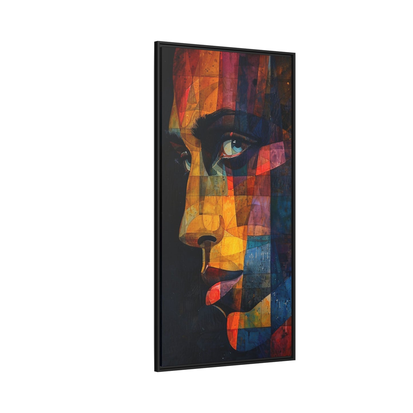 Breaking Point Canvas Print (BP-5-F) Abstract Geometric Portrait | Silent Depths | Breaking Point Collection