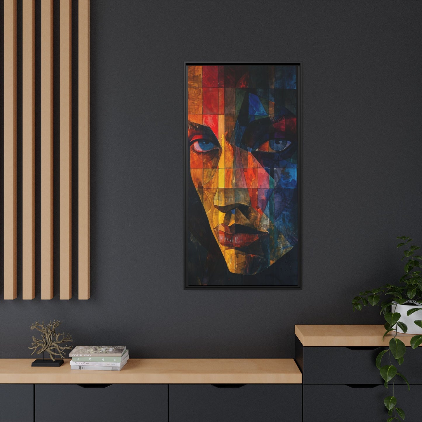 Breaking Point Canvas Print (BP-6-F) Abstract Geometric Portrait | Crossroads| Breaking Point Collection