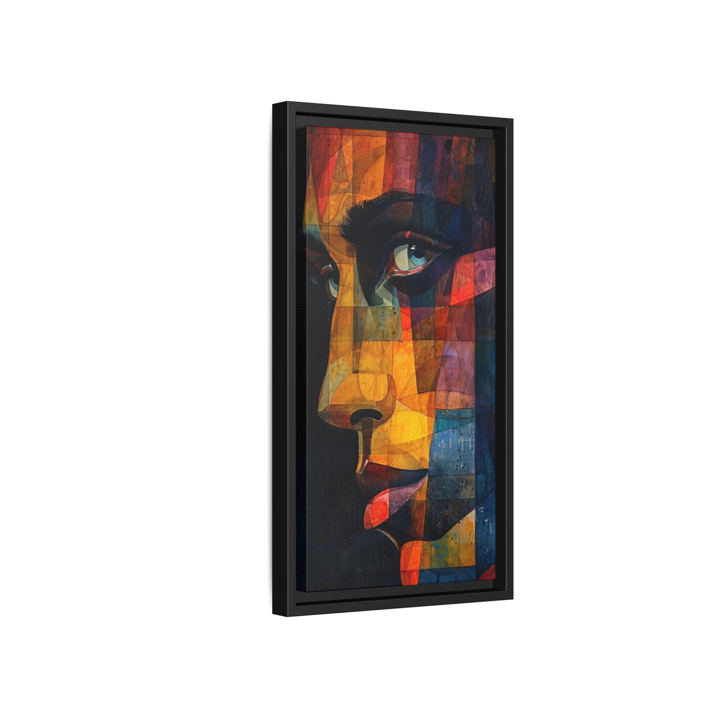 Breaking Point Canvas Print (BP-5-F) Abstract Geometric Portrait | Silent Depths | Breaking Point Collection