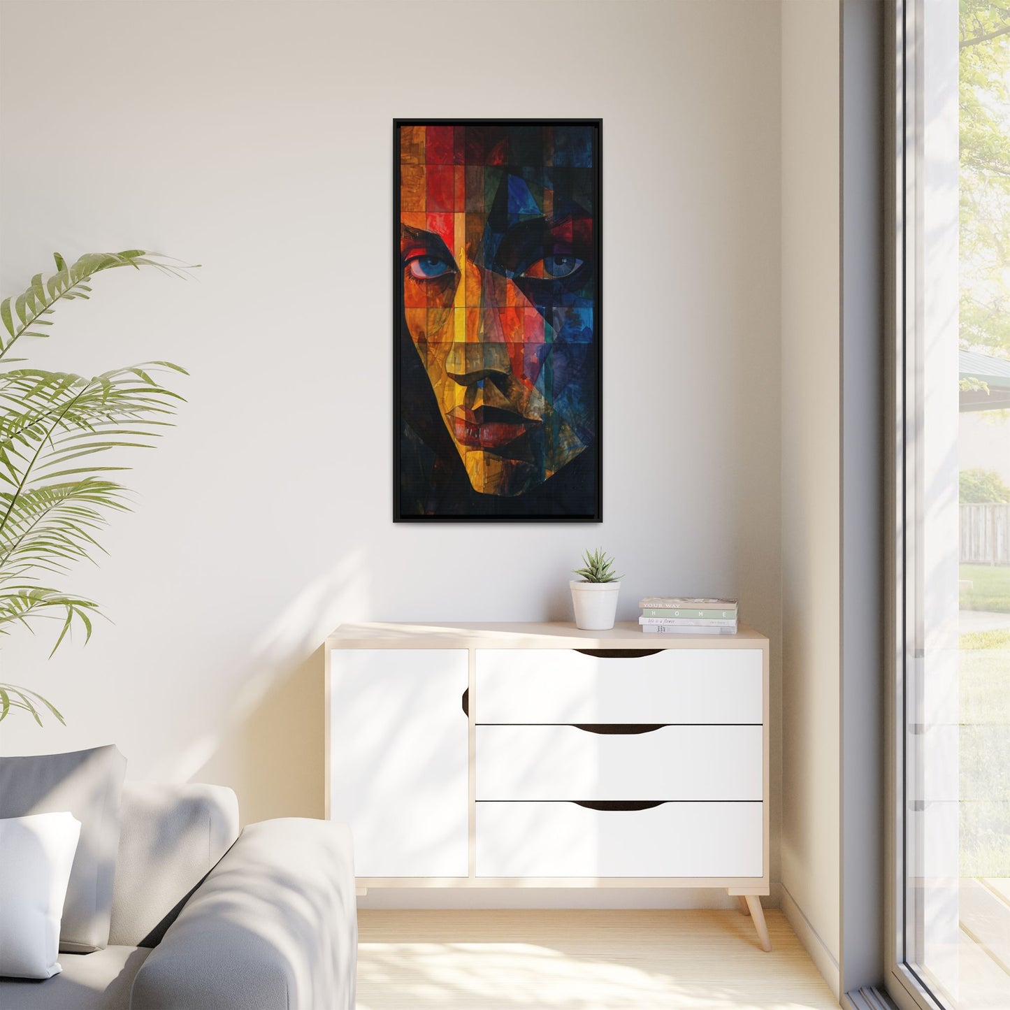 Breaking Point Canvas Print (BP-6-F) Abstract Geometric Portrait | Crossroads| Breaking Point Collection