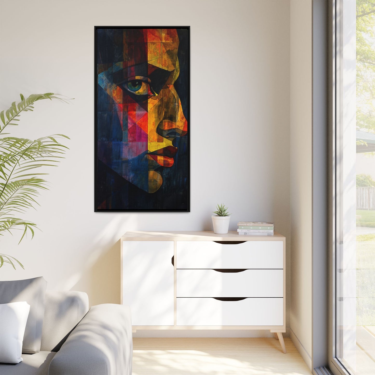 Breaking Point Canvas Print (BP-7-F) Abstract Geometric Portrait | Synthesis| Breaking Point Collection
