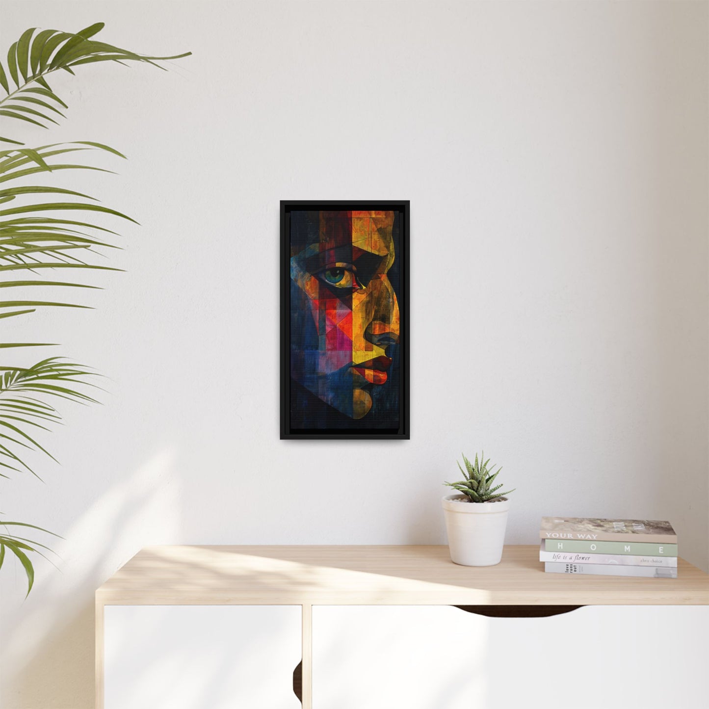 Breaking Point Canvas Print (BP-7-F) Abstract Geometric Portrait | Synthesis| Breaking Point Collection
