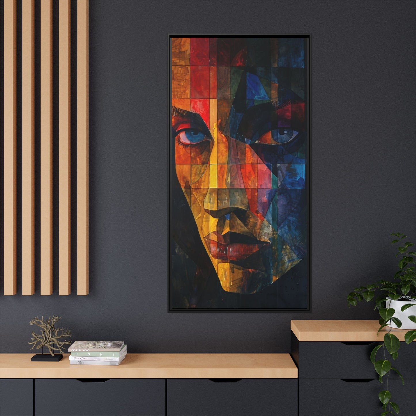 Breaking Point Canvas Print (BP-6-F) Abstract Geometric Portrait | Crossroads| Breaking Point Collection