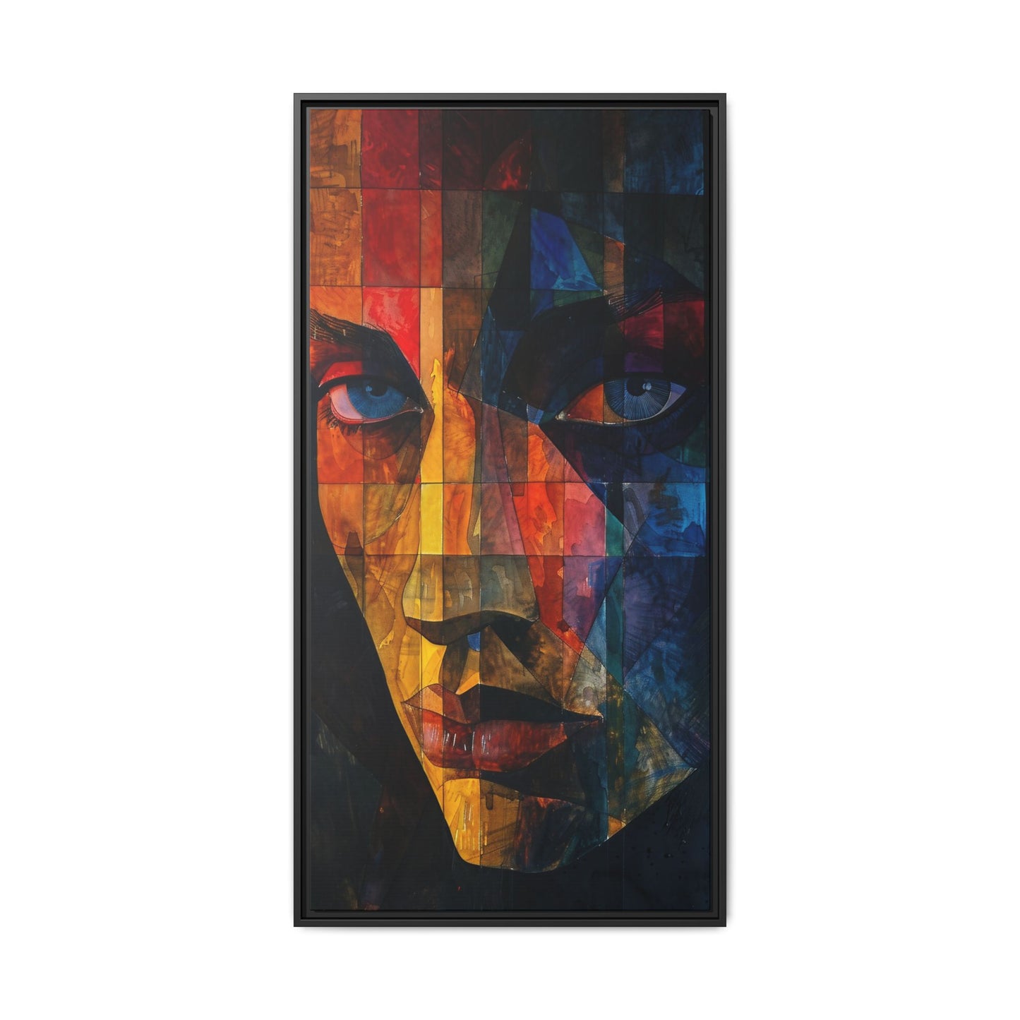 Breaking Point Canvas Print (BP-6-F) Abstract Geometric Portrait | Crossroads| Breaking Point Collection