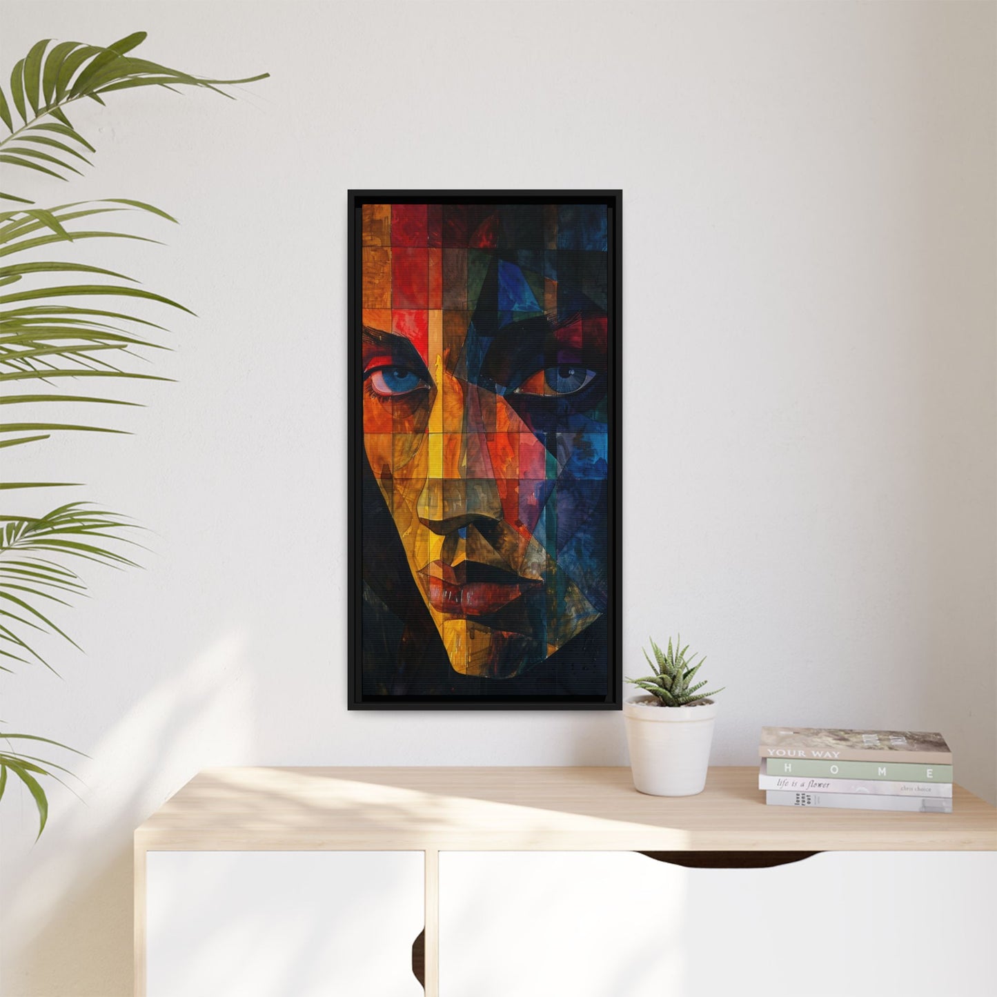 Breaking Point Canvas Print (BP-6-F) Abstract Geometric Portrait | Crossroads| Breaking Point Collection