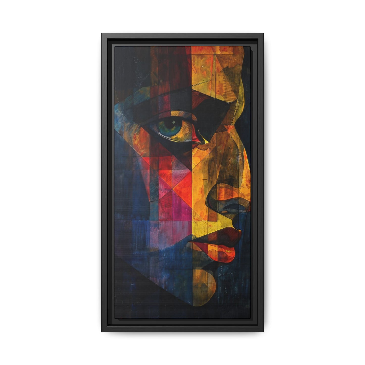 Breaking Point Canvas Print (BP-7-F) Abstract Geometric Portrait | Synthesis| Breaking Point Collection