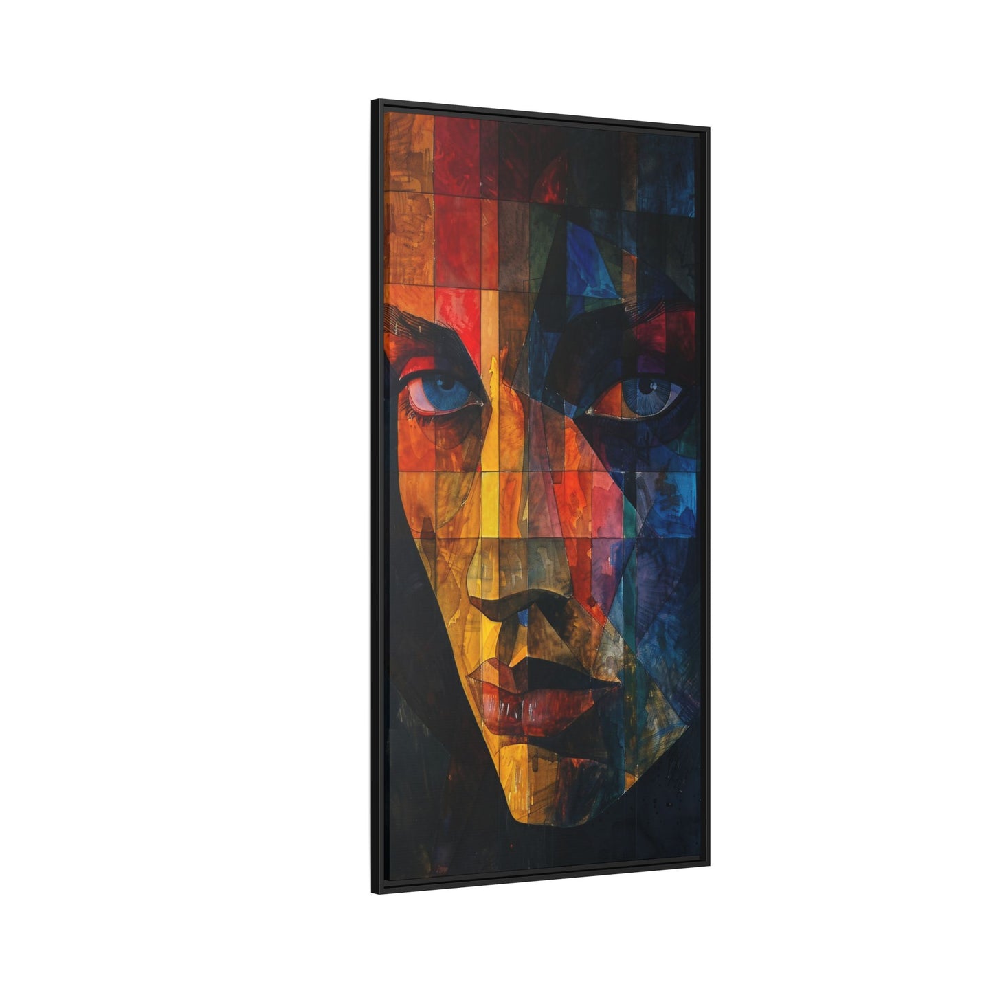 Breaking Point Canvas Print (BP-6-F) Abstract Geometric Portrait | Crossroads| Breaking Point Collection