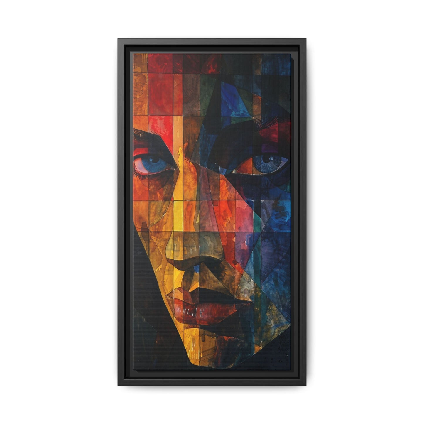 Breaking Point Canvas Print (BP-6-F) Abstract Geometric Portrait | Crossroads| Breaking Point Collection