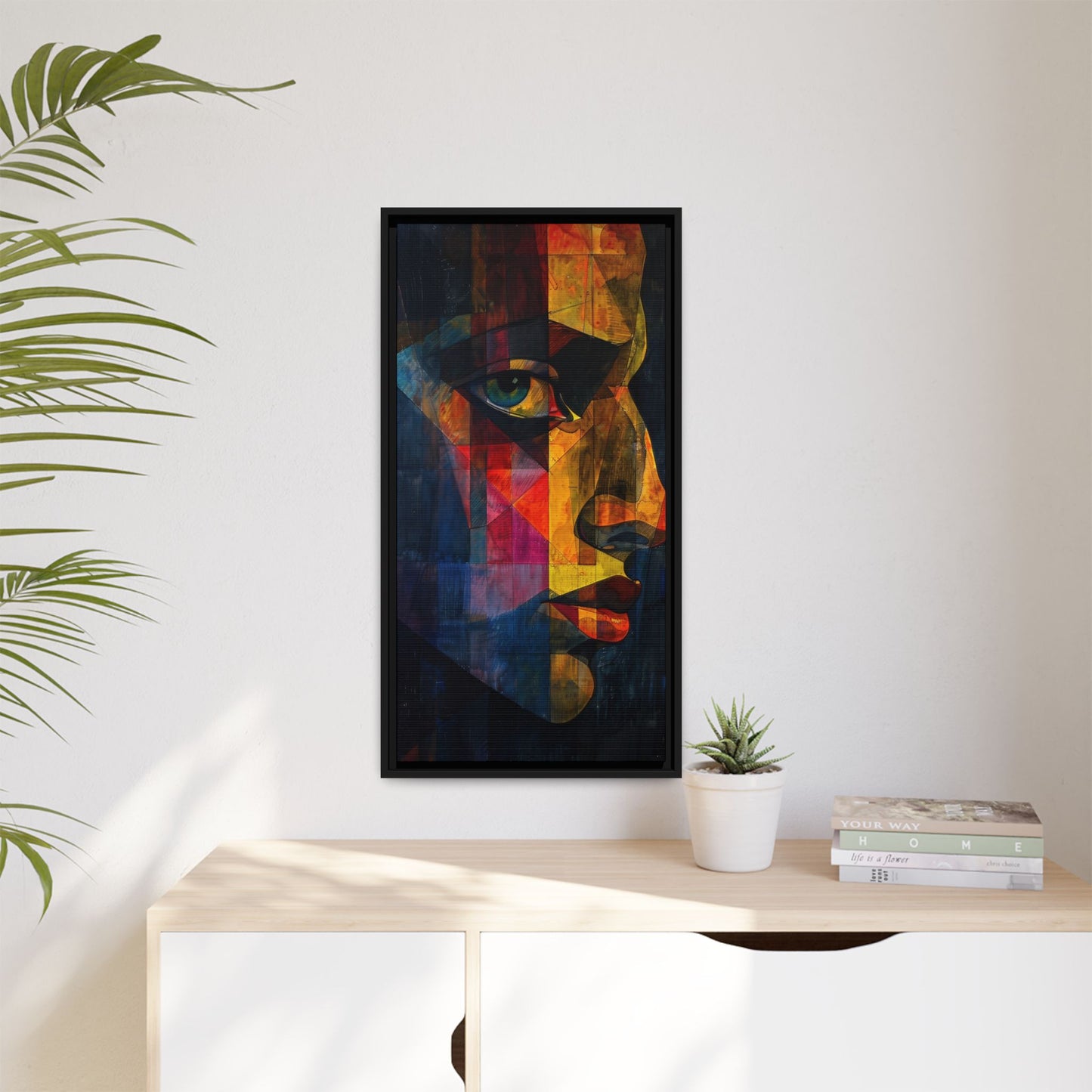 Breaking Point Canvas Print (BP-7-F) Abstract Geometric Portrait | Synthesis| Breaking Point Collection