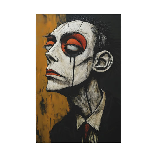 The Weight of it All (WOA-4-UF) Unframed | Psychological Portrait Canvas Print - Modern Abstract Face Art