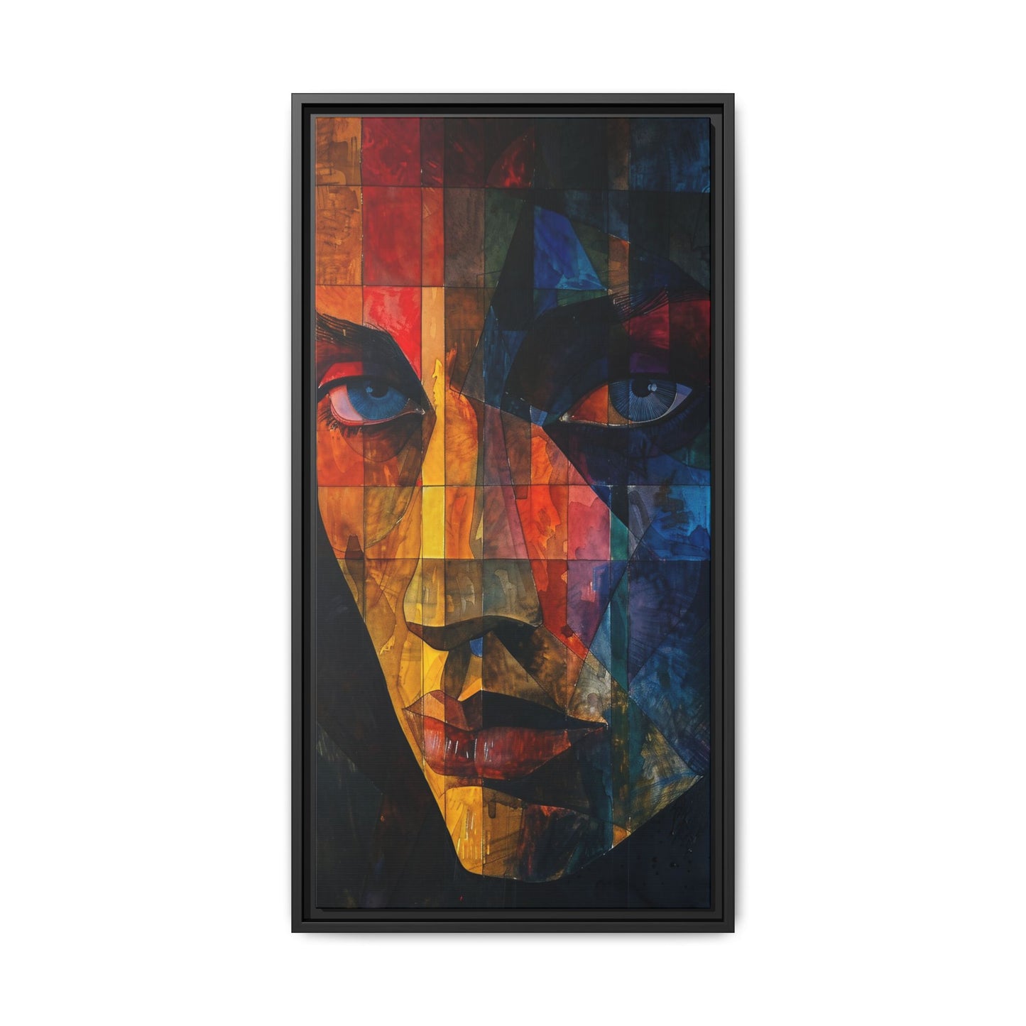Breaking Point Canvas Print (BP-6-F) Abstract Geometric Portrait | Crossroads| Breaking Point Collection
