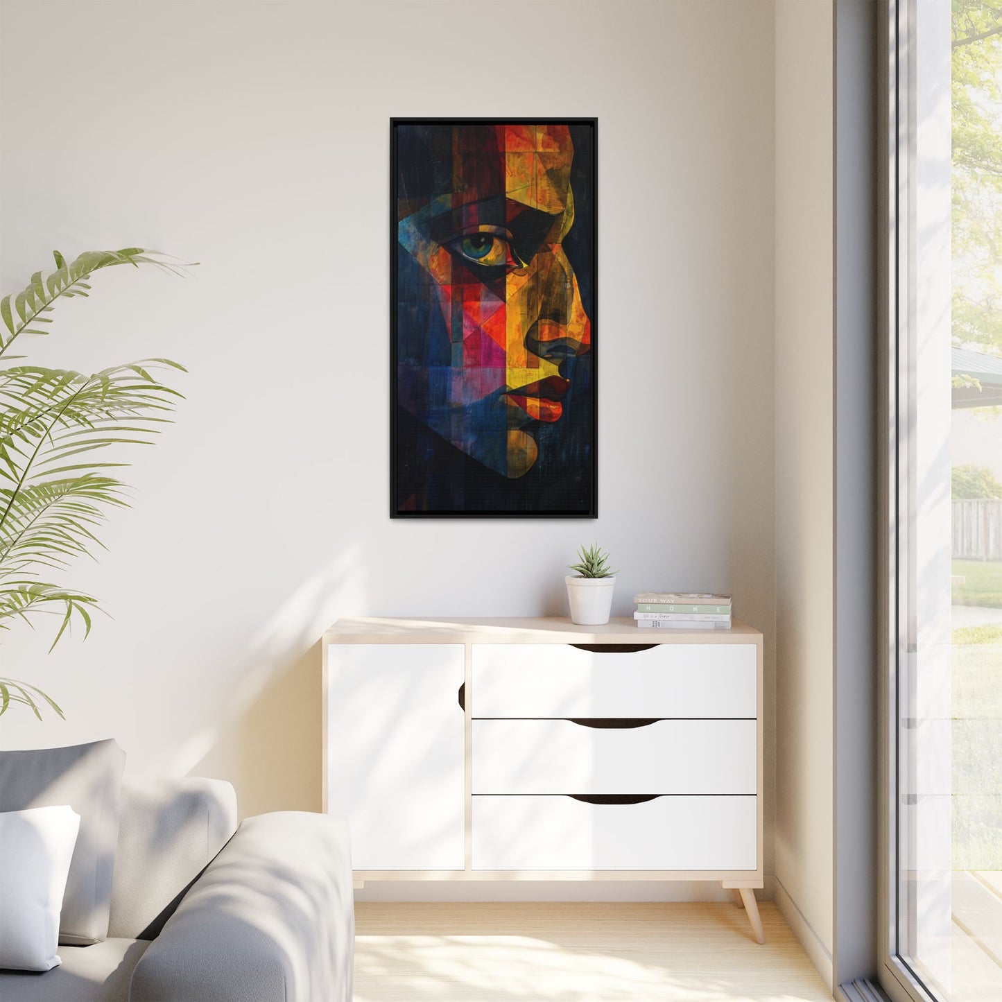 Breaking Point Canvas Print (BP-7-F) Abstract Geometric Portrait | Synthesis| Breaking Point Collection