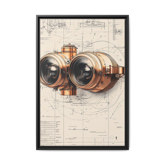 Mechanical Poetry Canvas Print (MP-3-F) Victorian Steampunk Art | Brass Oracle | Mechanical Poetry Collection