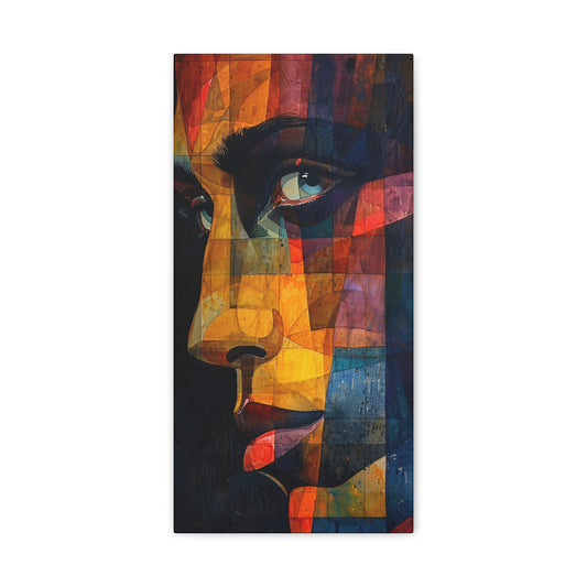 Breaking Point Unframed Canvas (BP-5-UF) Abstract Portrait Gallery Wrap | Silent Depths | Canvas Print