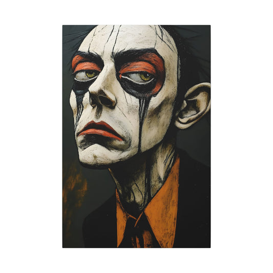 The Weight of it All (WOA-1-UF) Unframed | Psychological Portrait Canvas Print - Modern Abstract Face Art