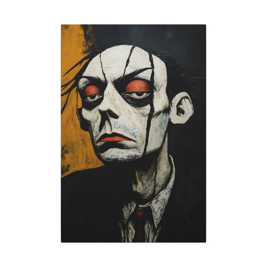 The Weight of it All (WOA-3-UF) Unframed | Psychological Portrait Canvas Print - Modern Abstract Face Art