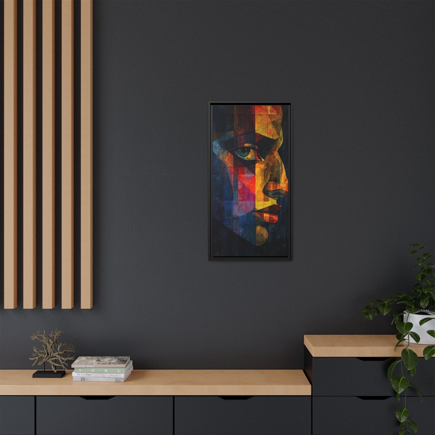 Breaking Point Canvas Print (BP-7-F) Abstract Geometric Portrait | Synthesis| Breaking Point Collection