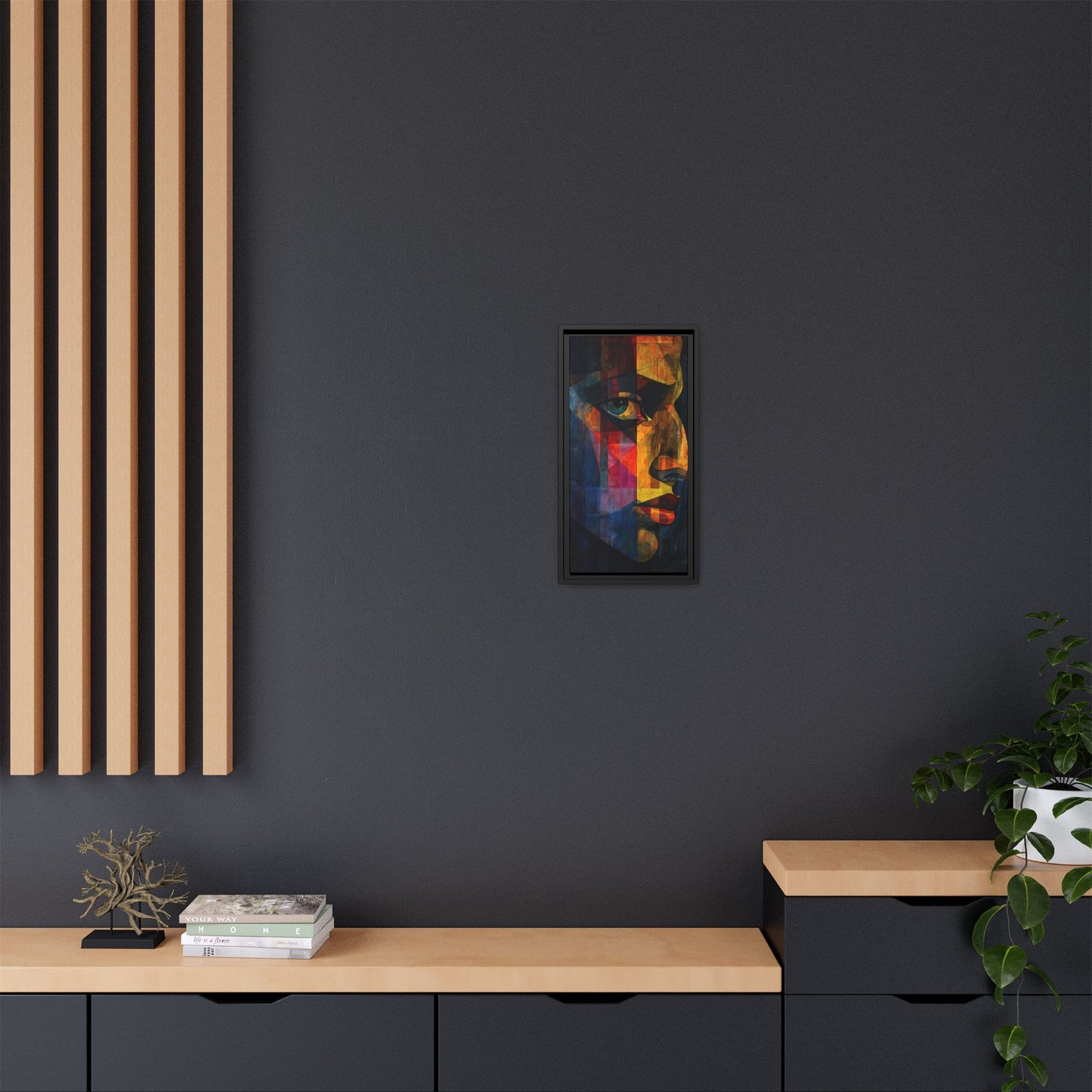 Breaking Point Canvas Print (BP-7-F) Abstract Geometric Portrait | Synthesis| Breaking Point Collection