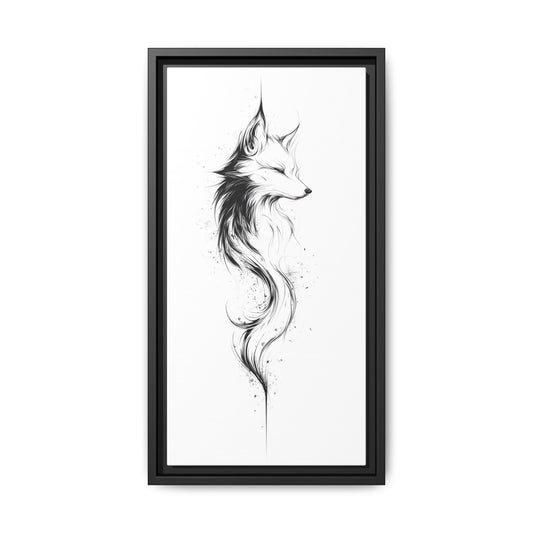 Framed Elegant Fox Art Print (ES-V-8F), Modern Wall Decor, Home Decoration, Animal Lover Gift, Office Wall Art, Unique Framed Artwork