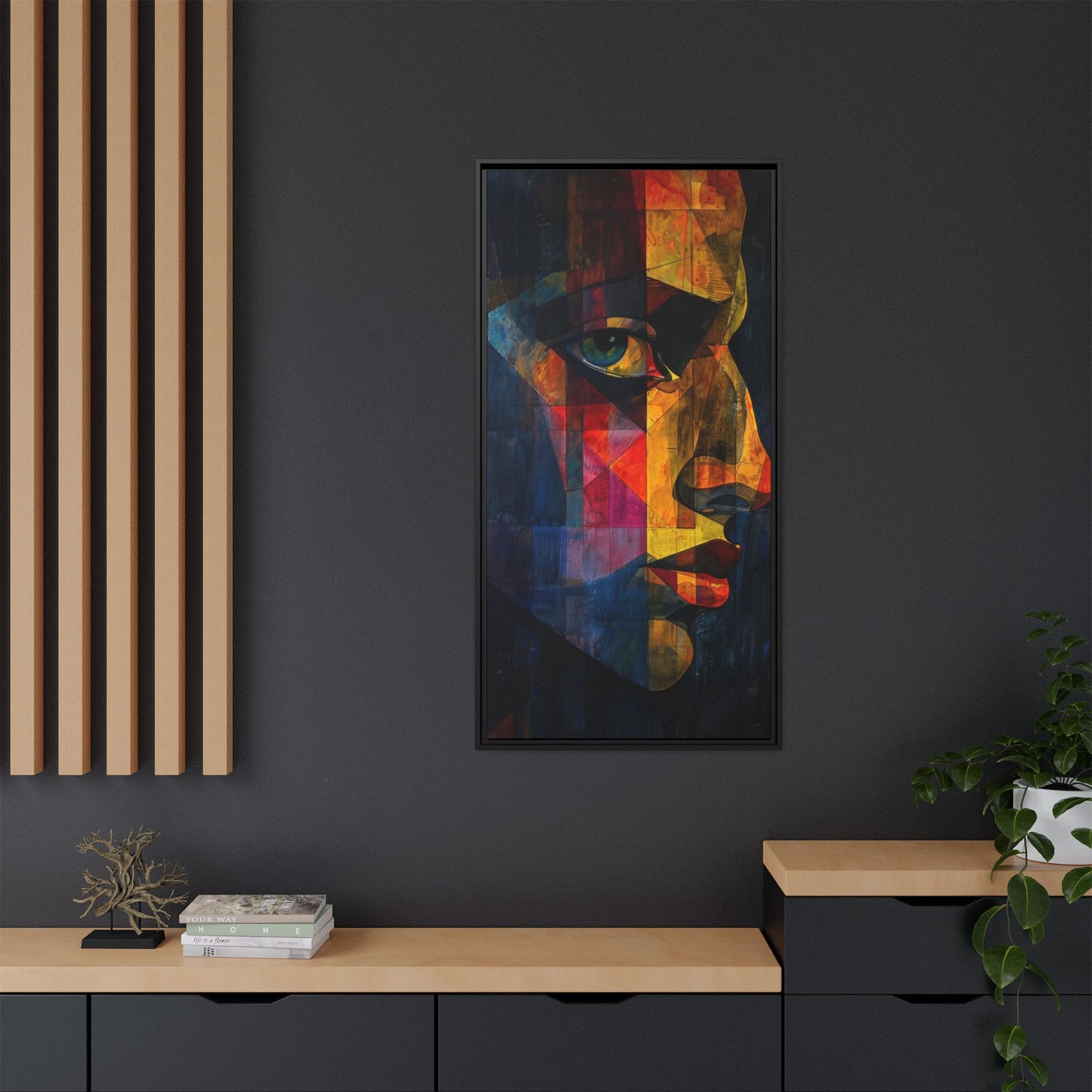 Breaking Point Canvas Print (BP-7-F) Abstract Geometric Portrait | Synthesis| Breaking Point Collection