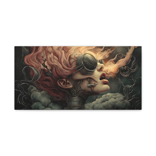 Valkyrie Unframed Canvas (V-2-UF) Ethereal Portrait Gallery Wrap - Warrior's Call Canvas Print
