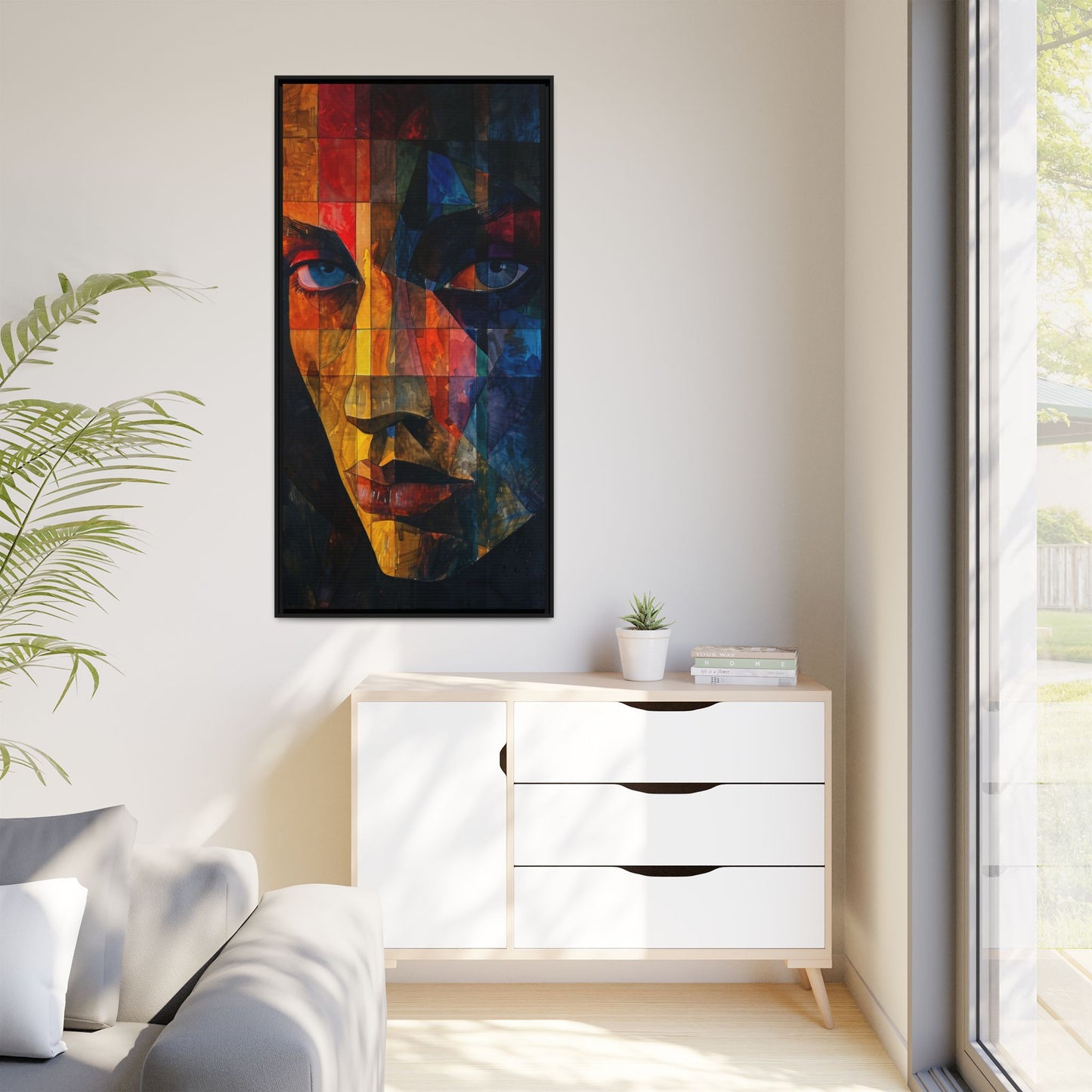 Breaking Point Canvas Print (BP-6-F) Abstract Geometric Portrait | Crossroads| Breaking Point Collection