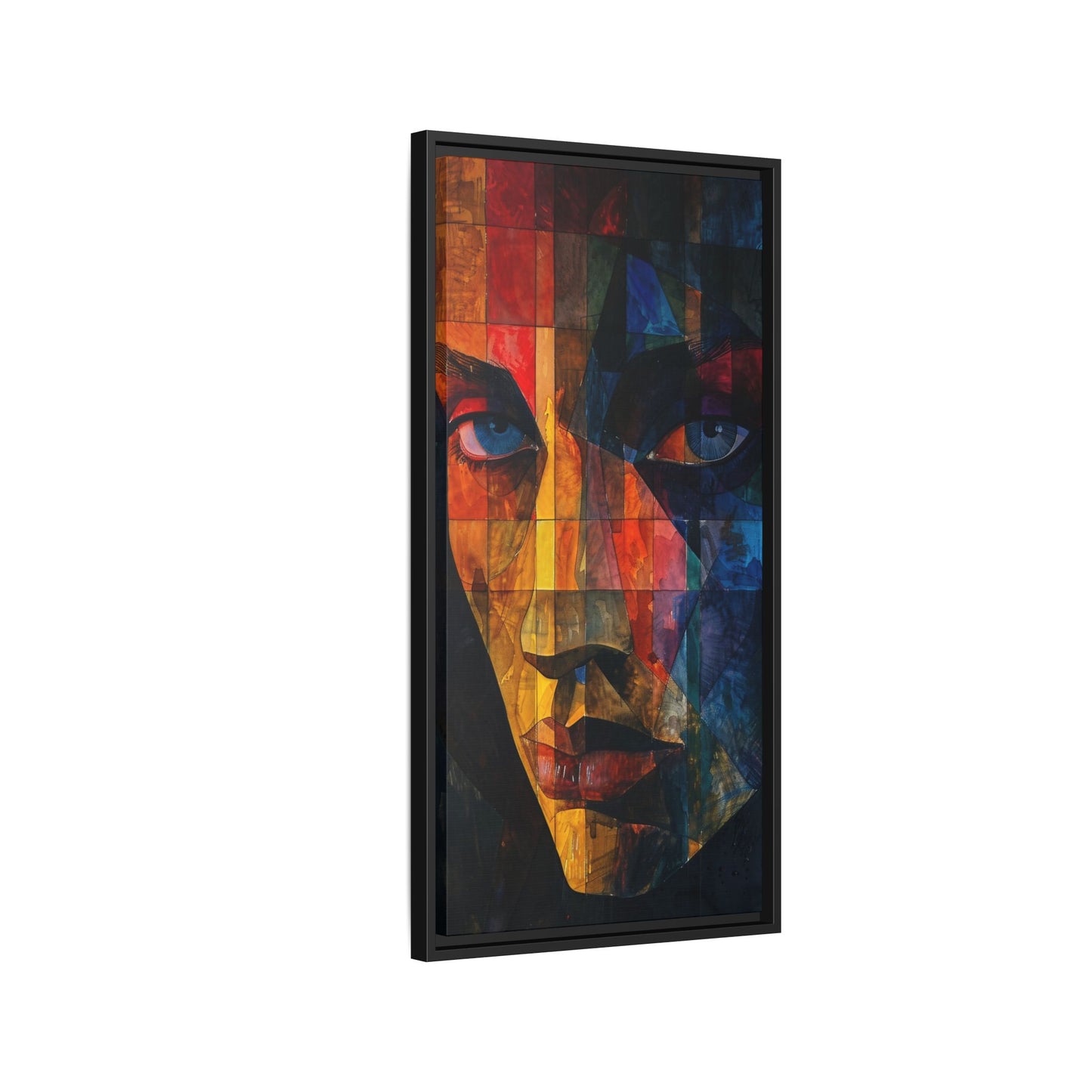 Breaking Point Canvas Print (BP-6-F) Abstract Geometric Portrait | Crossroads| Breaking Point Collection