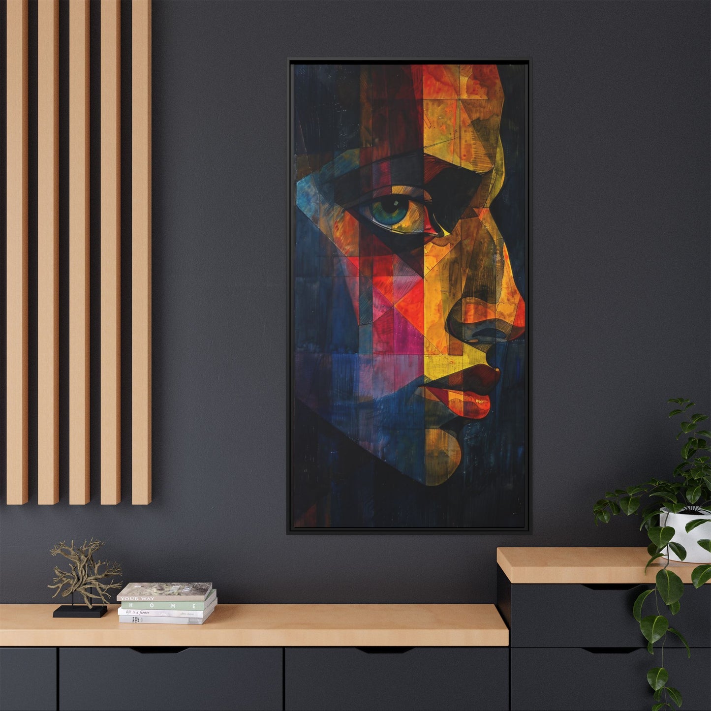 Breaking Point Canvas Print (BP-7-F) Abstract Geometric Portrait | Synthesis| Breaking Point Collection