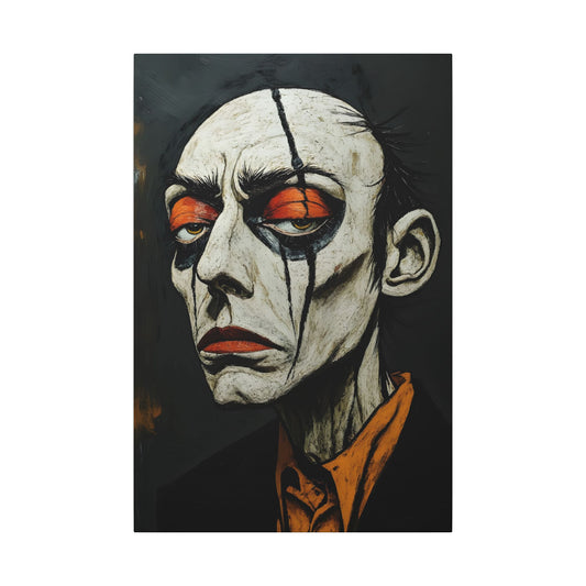 The Weight of it All (WOA-5-UF) Unframed | Psychological Portrait Canvas Print - Modern Abstract Face Art