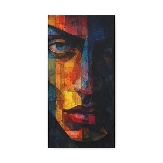 Breaking Point Unframed Canvas (BP-4-UF) Abstract Portrait Gallery Wrap | Resolute Emergence | Canvas Print